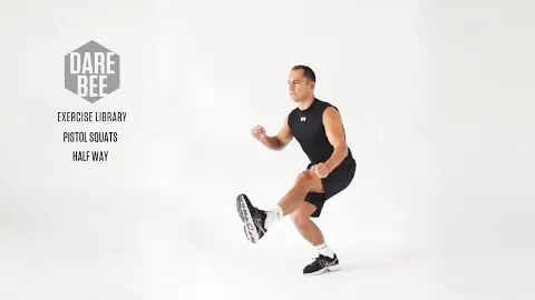 Pistol Squat Half Way
